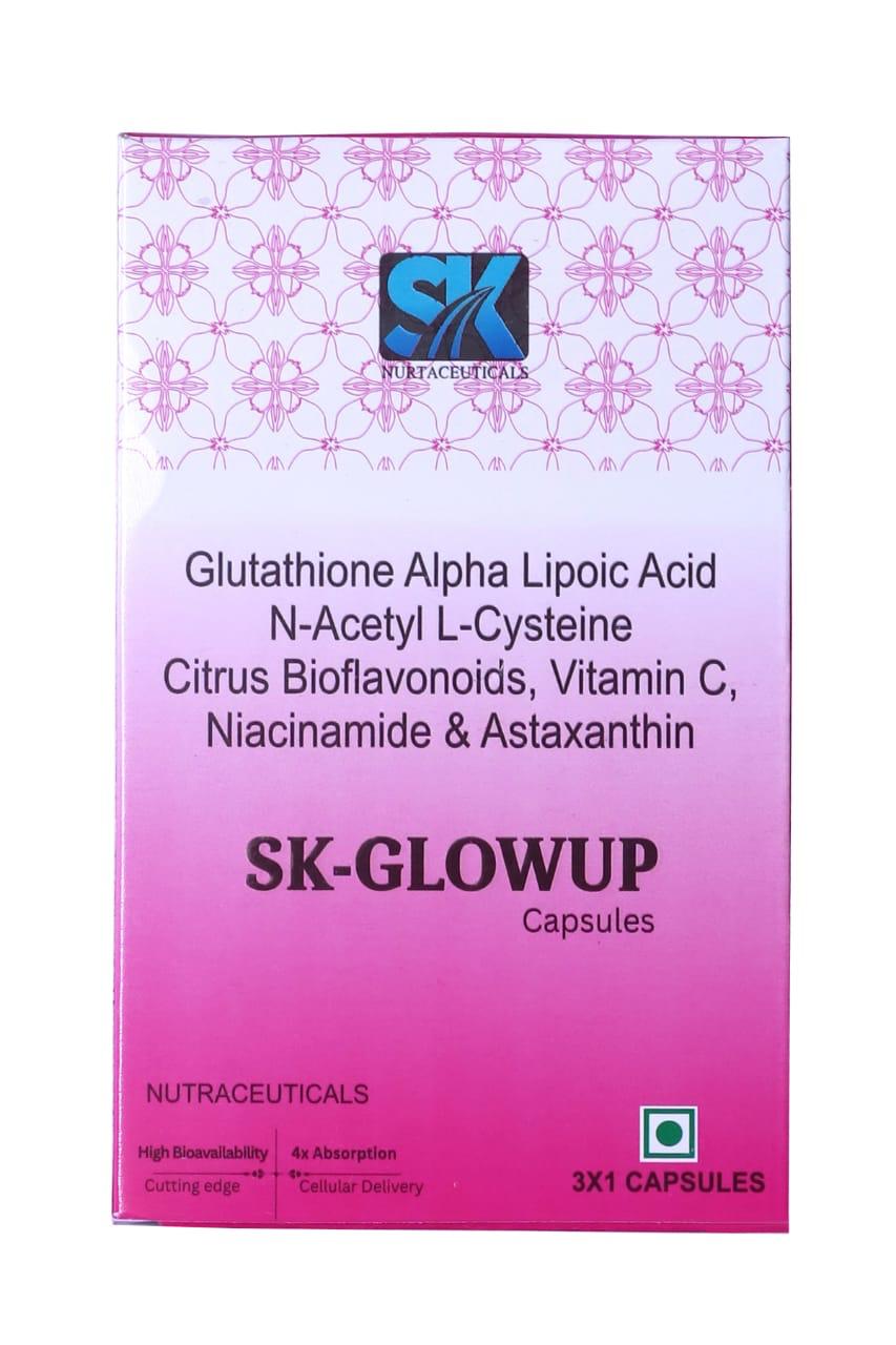 SK GlowUp nutraceutical capsules